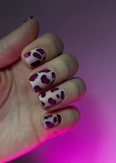 Short nail manicure for women